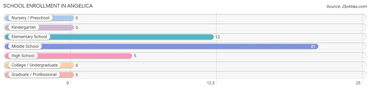 School Enrollment in Angelica