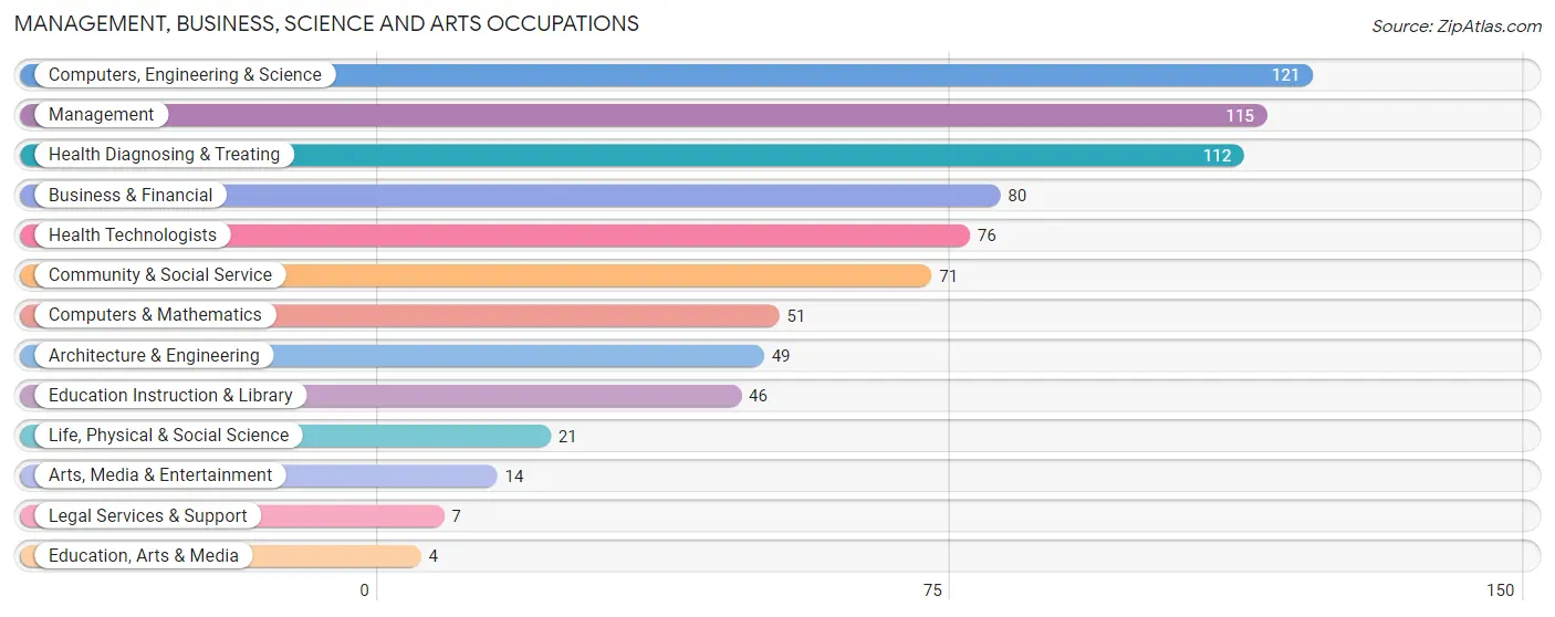 Management, Business, Science and Arts Occupations in Belgium