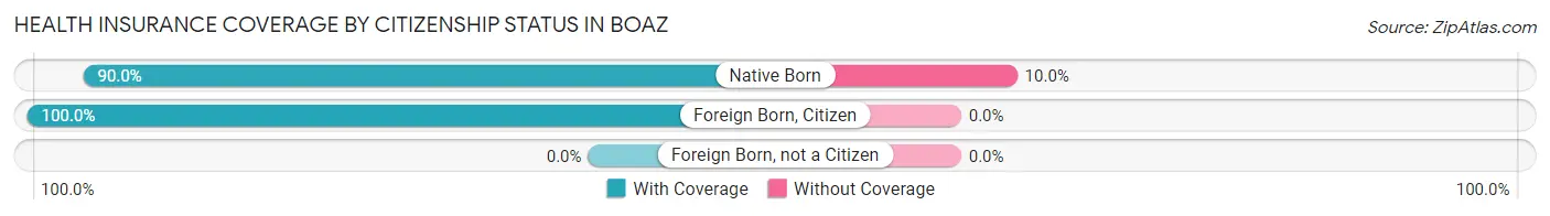 Health Insurance Coverage by Citizenship Status in Boaz