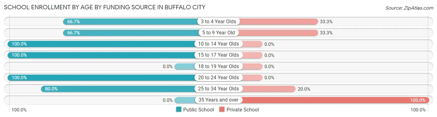 School Enrollment by Age by Funding Source in Buffalo City