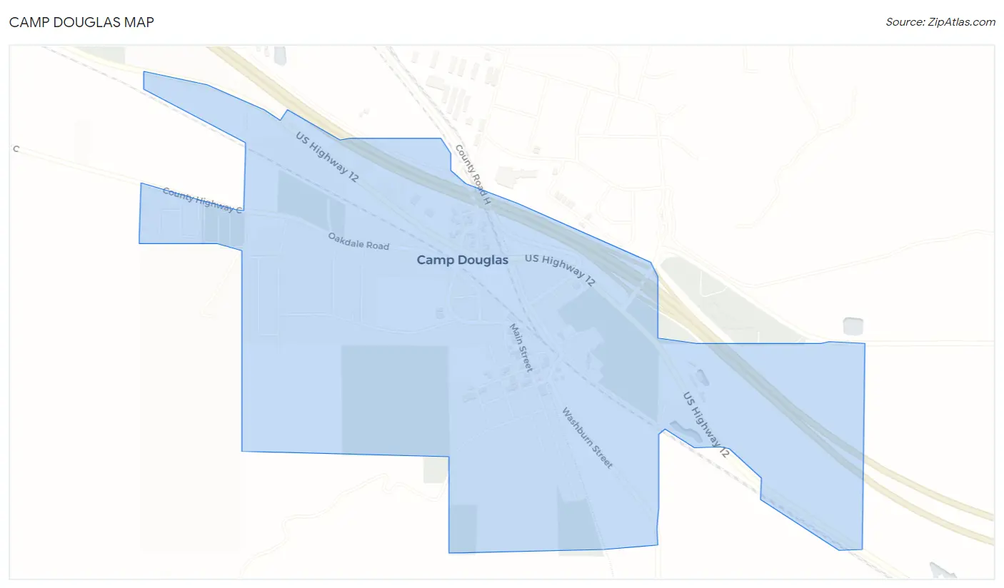 Camp Douglas Map