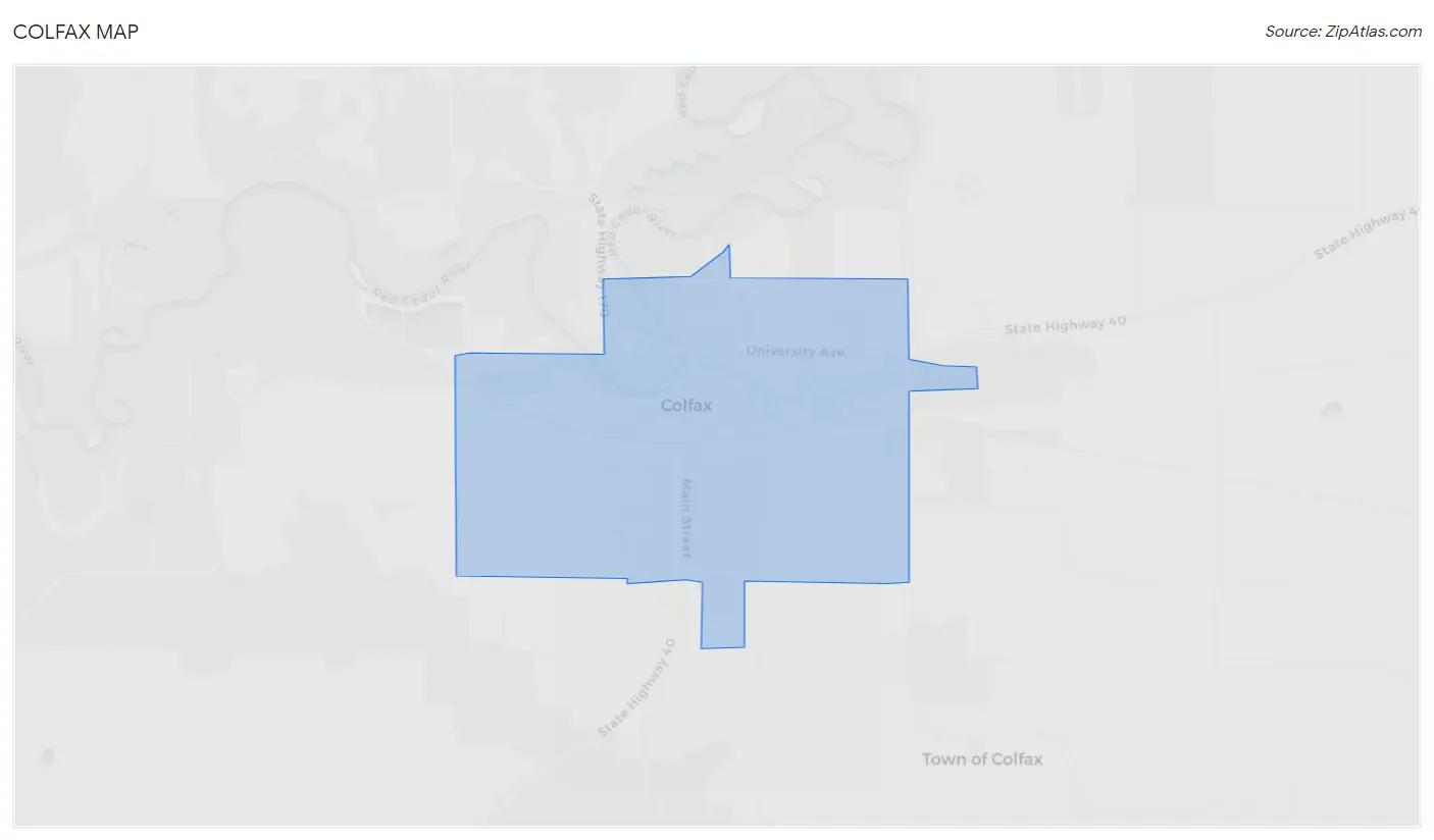 Colfax Map