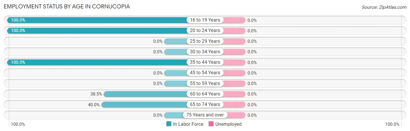 Employment Status by Age in Cornucopia
