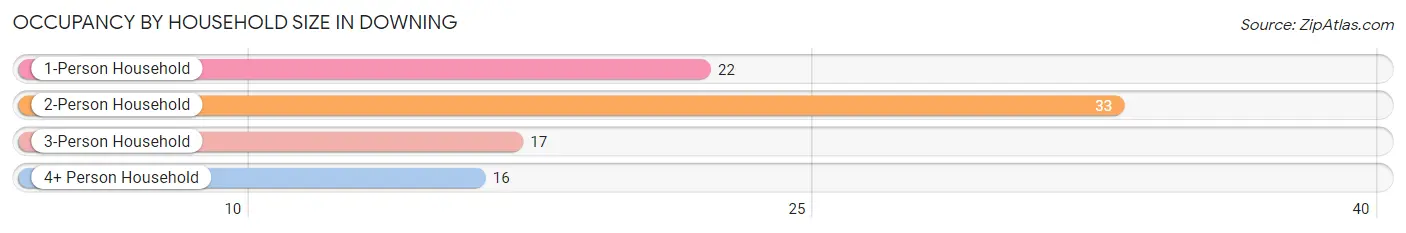Occupancy by Household Size in Downing