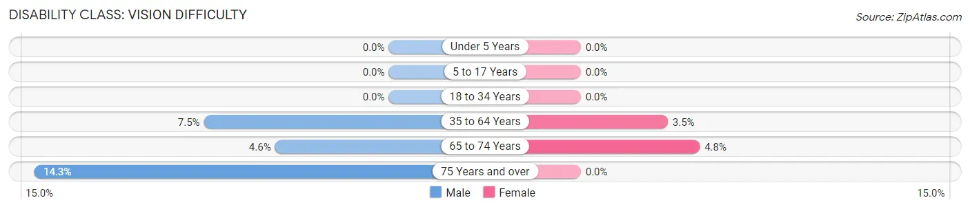 Disability in Durand: <span>Vision Difficulty</span>