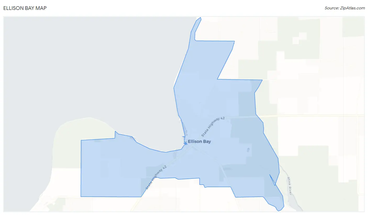 Ellison Bay Map