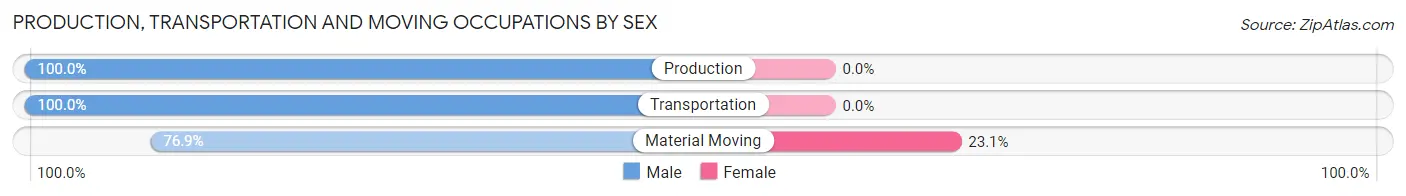 Production, Transportation and Moving Occupations by Sex in Elmwood Park