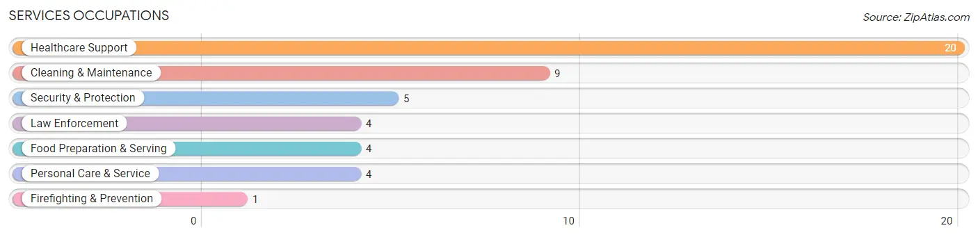 Services Occupations in Francis Creek