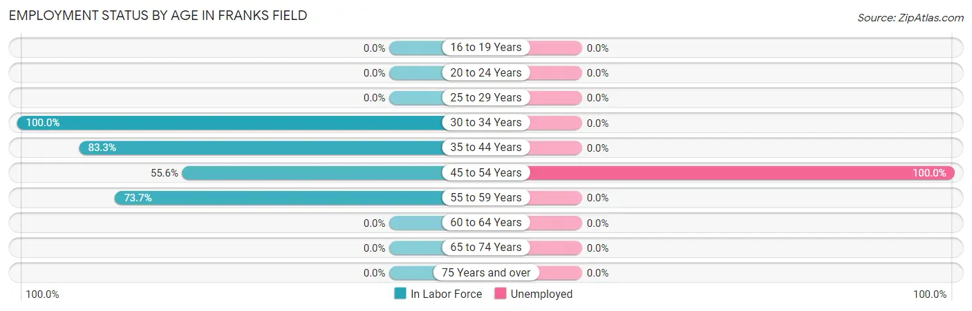 Employment Status by Age in Franks Field
