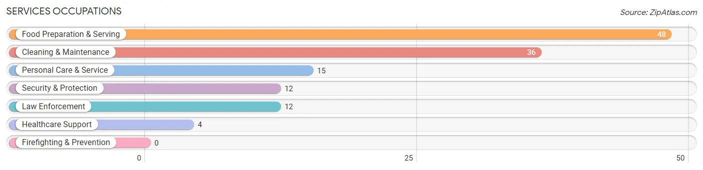 Services Occupations in Frederic