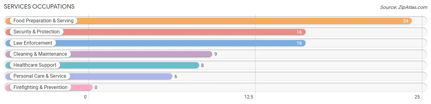 Services Occupations in Green Lake