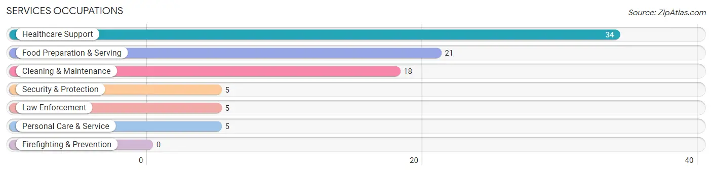 Services Occupations in Independence