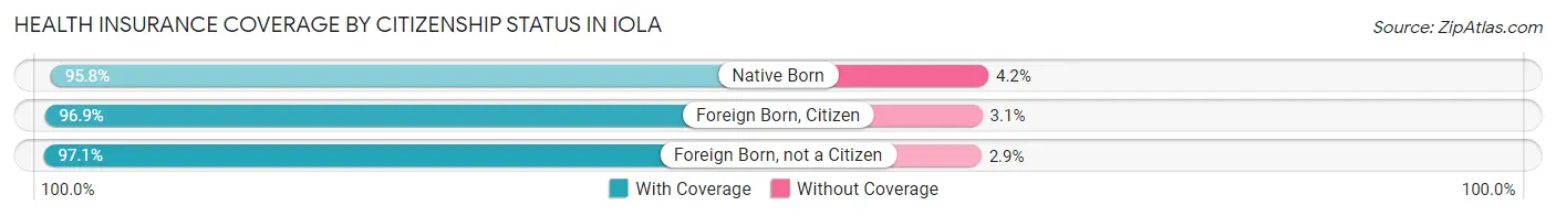 Health Insurance Coverage by Citizenship Status in Iola