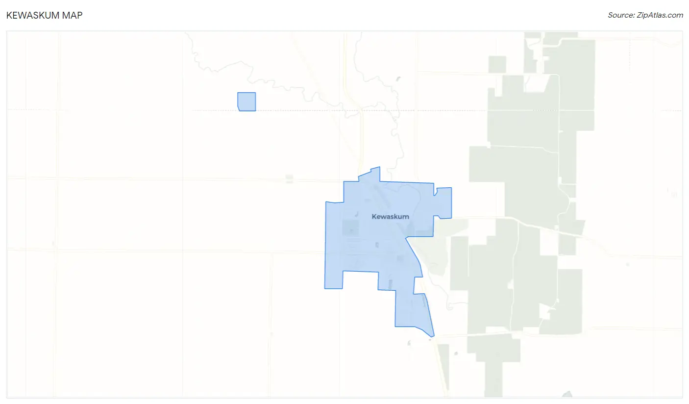 Kewaskum Map