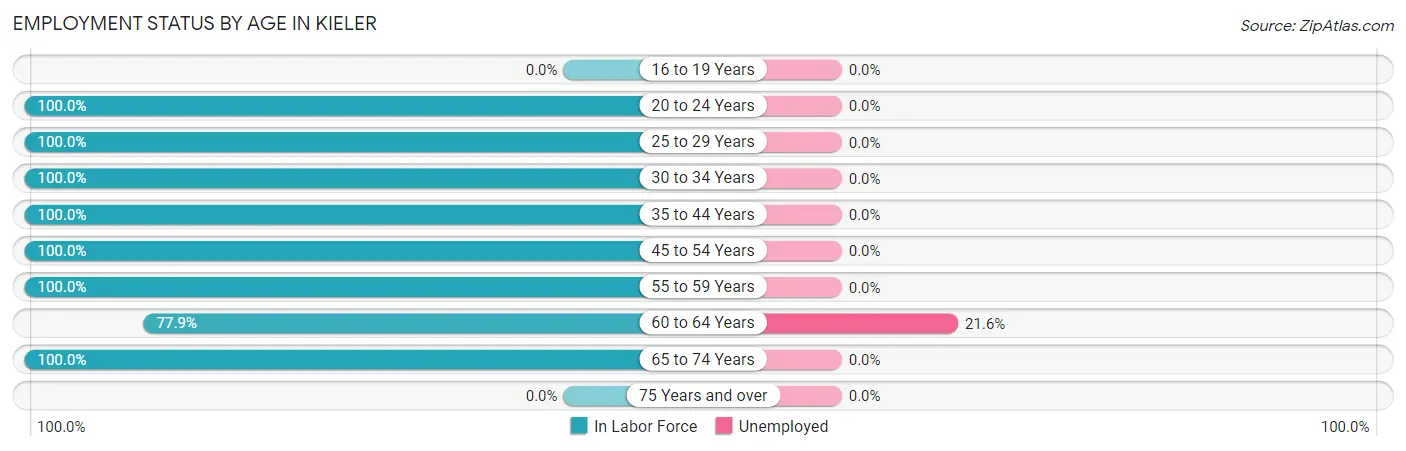 Employment Status by Age in Kieler