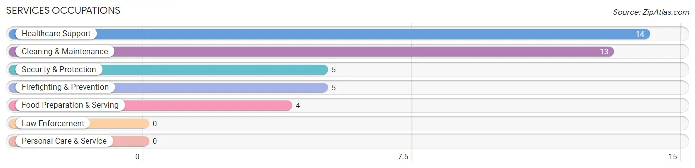 Services Occupations in Lena