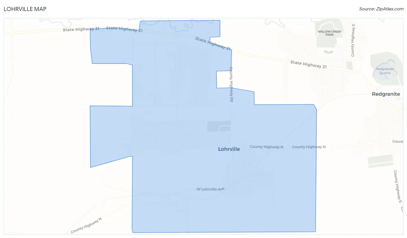 Lohrville Map