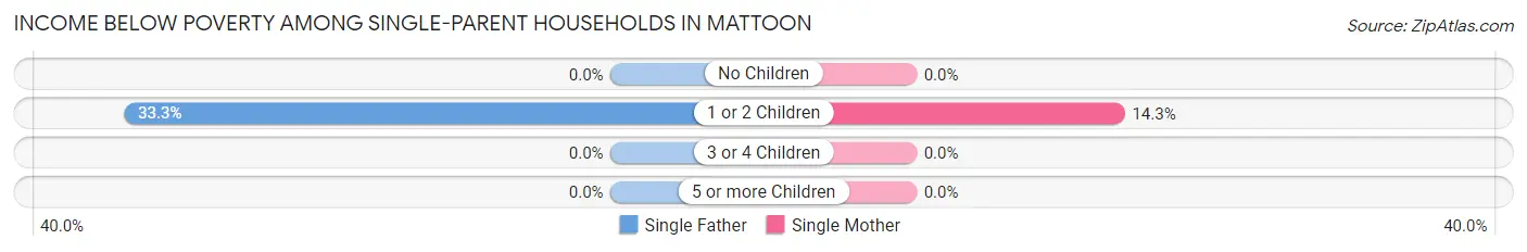 Income Below Poverty Among Single-Parent Households in Mattoon