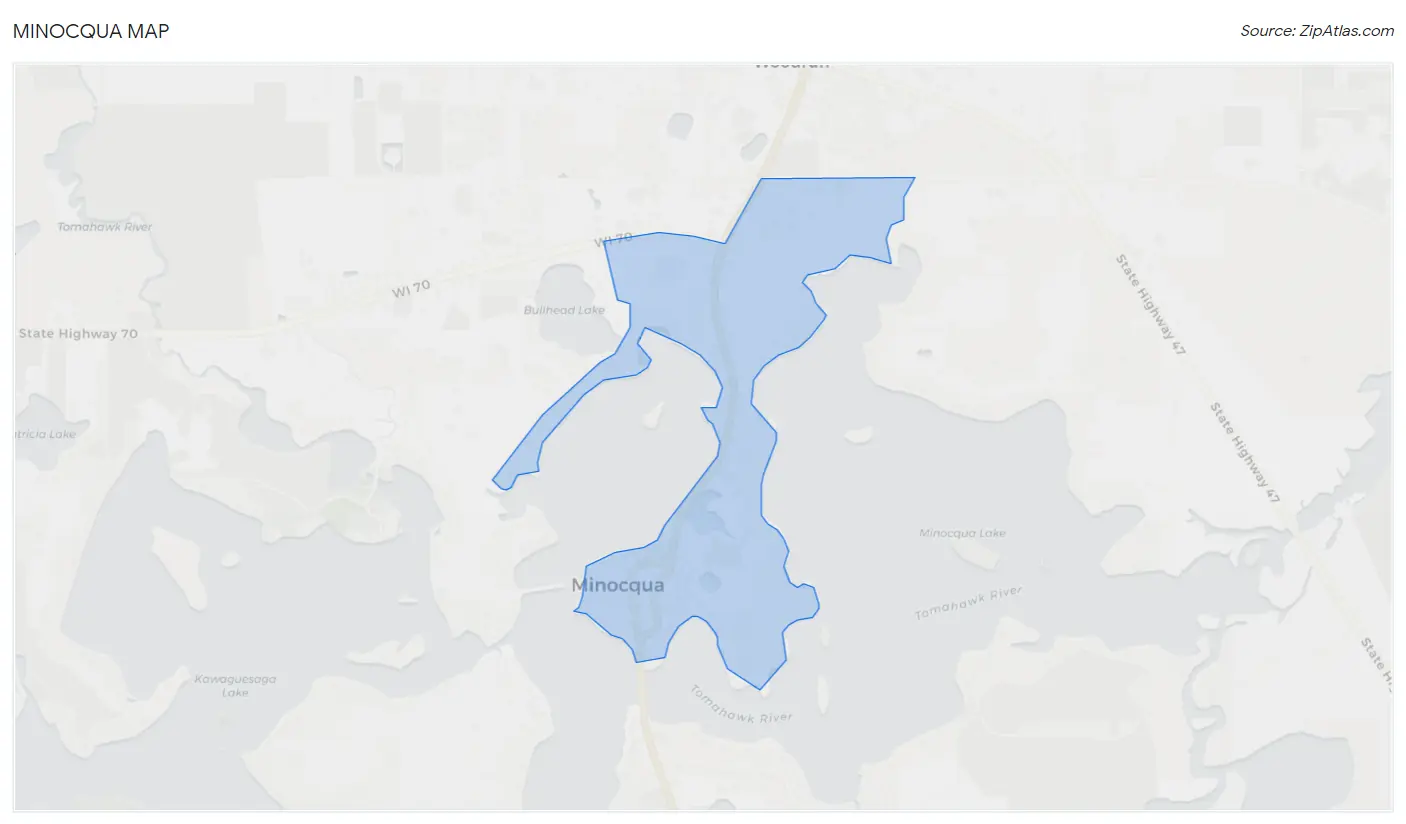 Minocqua Map