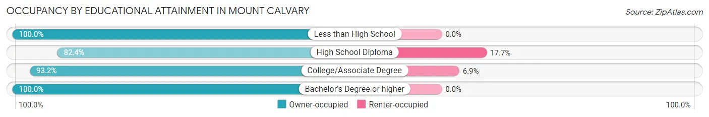 Occupancy by Educational Attainment in Mount Calvary