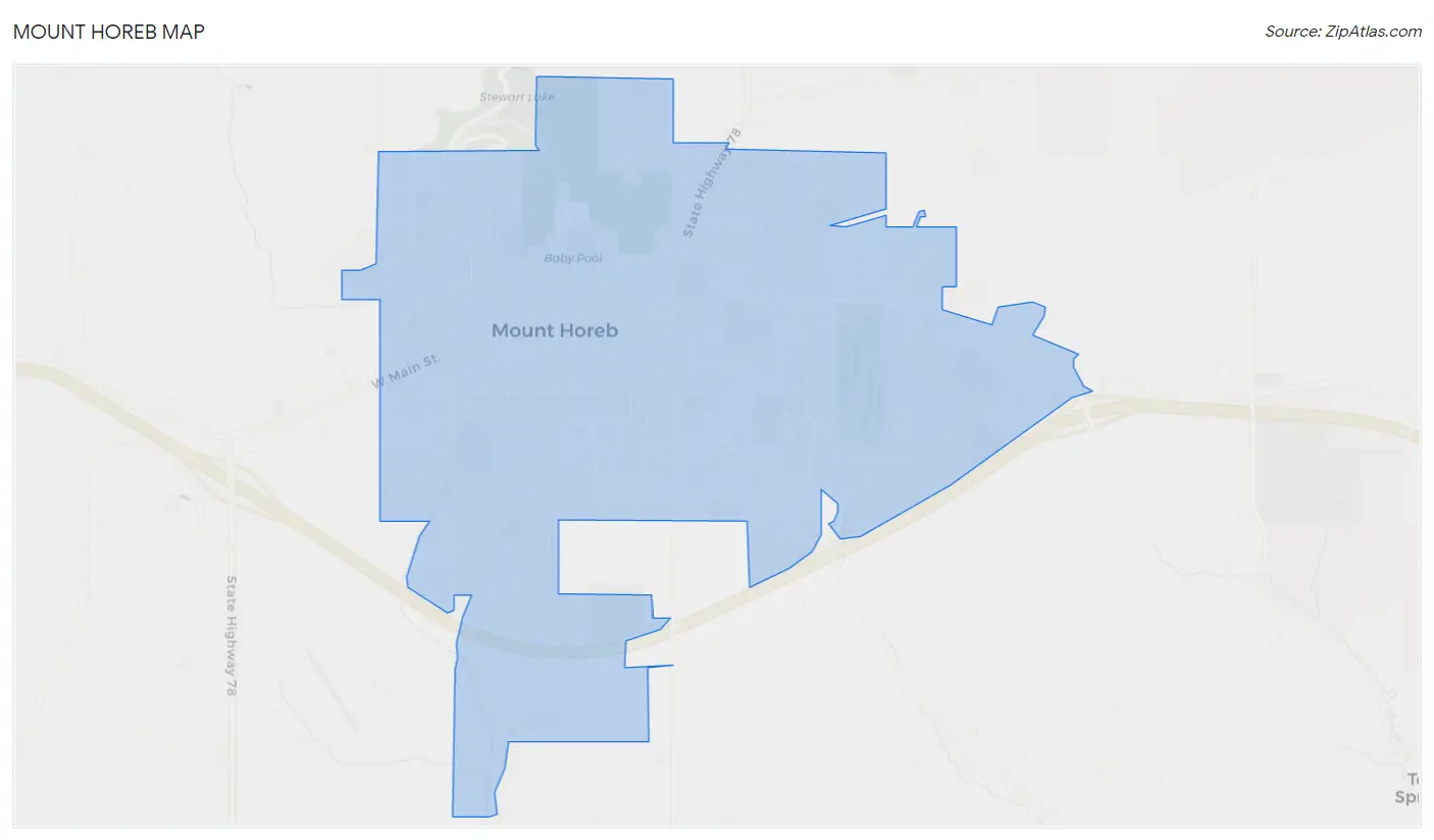 Mount Horeb Map