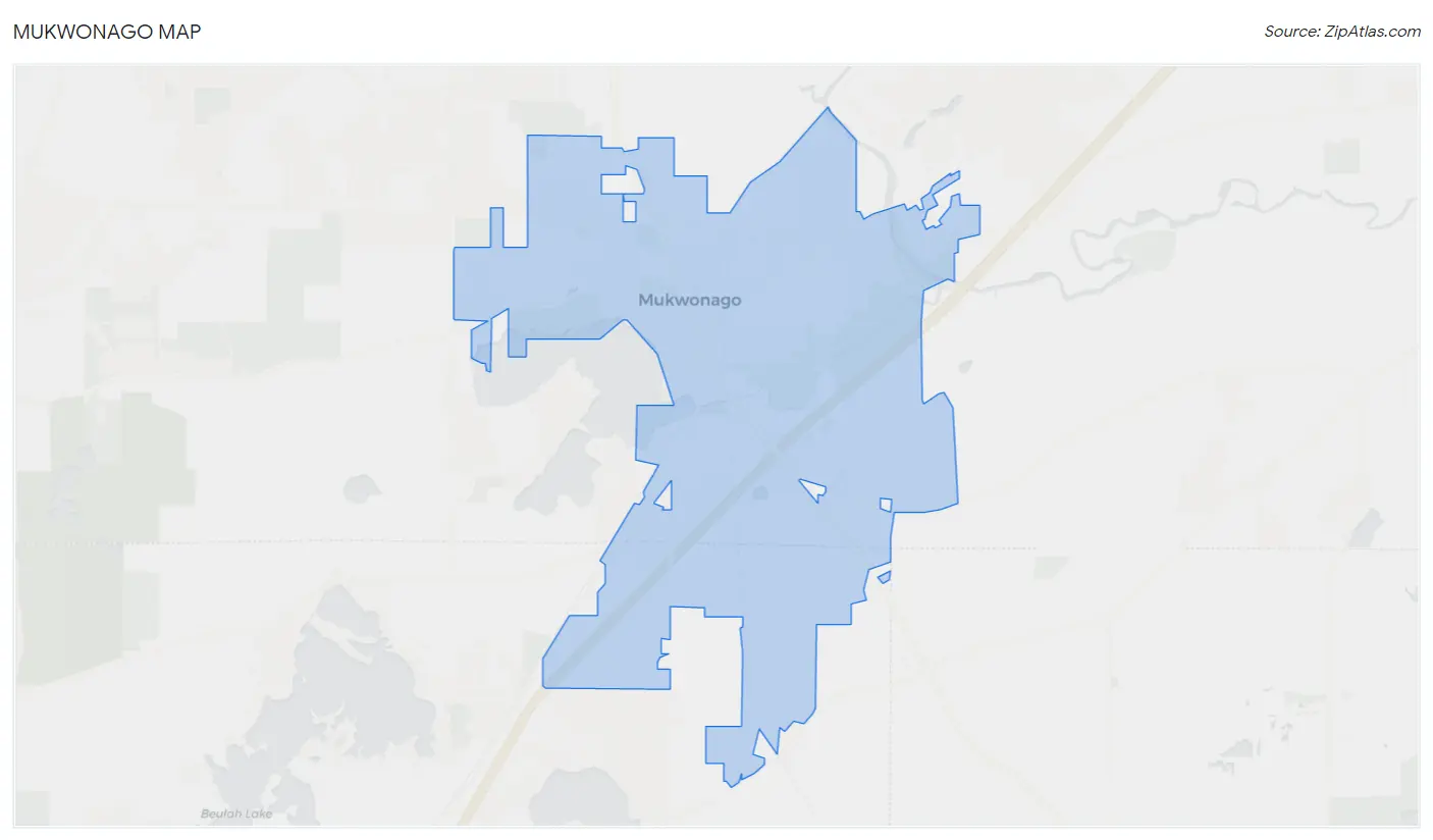 Mukwonago Map