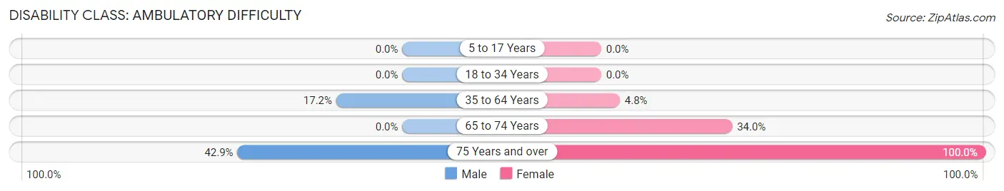 Disability in New Odanah: <span>Ambulatory Difficulty</span>