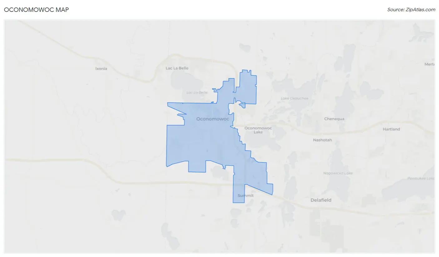 Oconomowoc Map