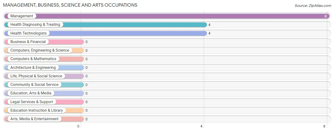 Management, Business, Science and Arts Occupations in Packwaukee