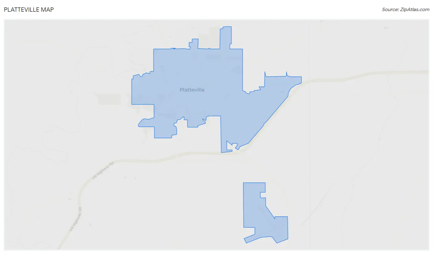 Platteville Map