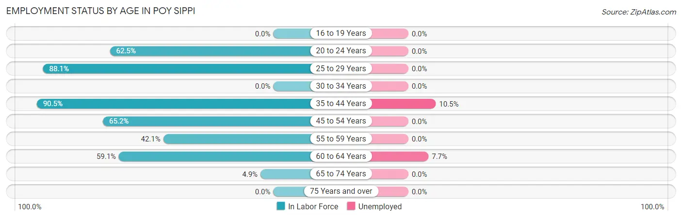 Employment Status by Age in Poy Sippi