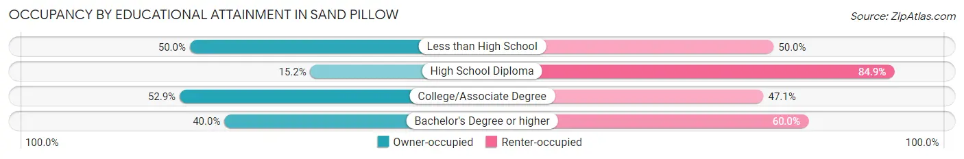 Occupancy by Educational Attainment in Sand Pillow