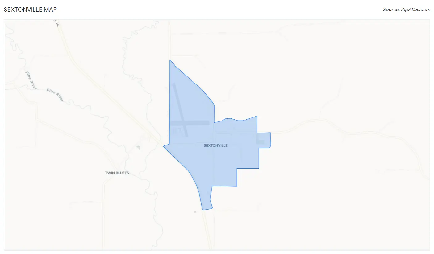 Sextonville Map