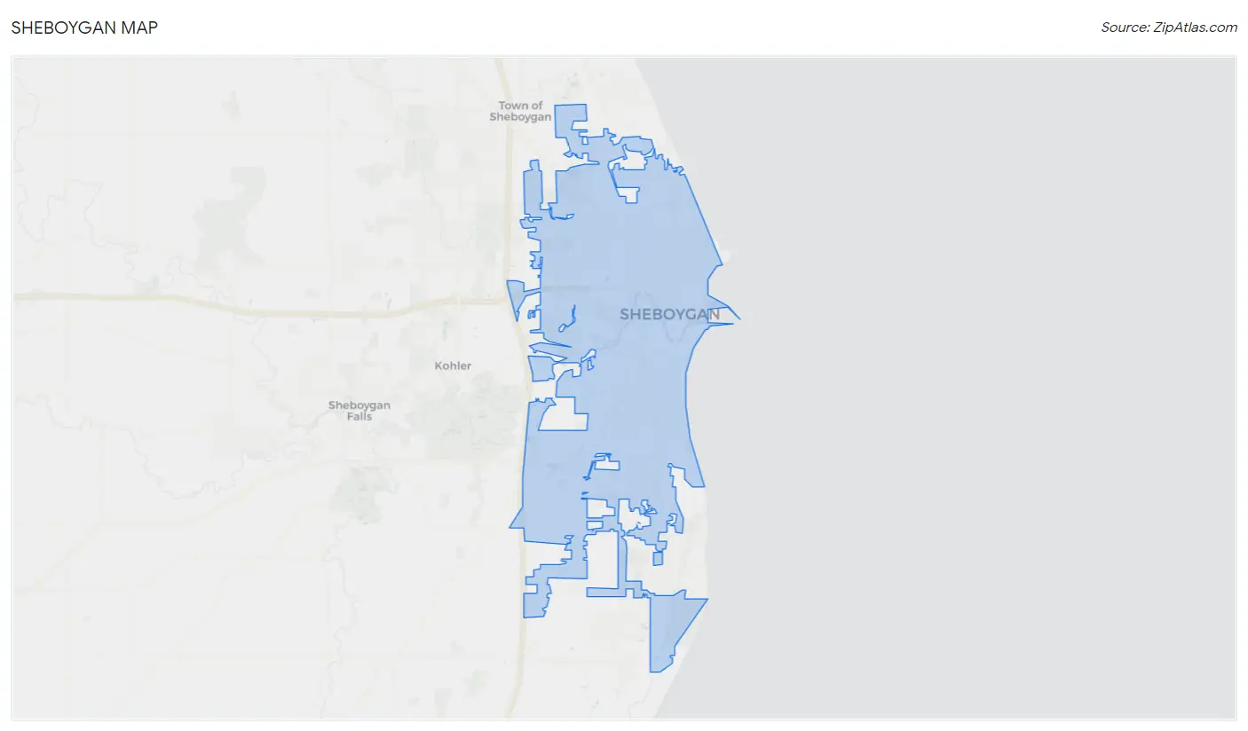 Sheboygan Map