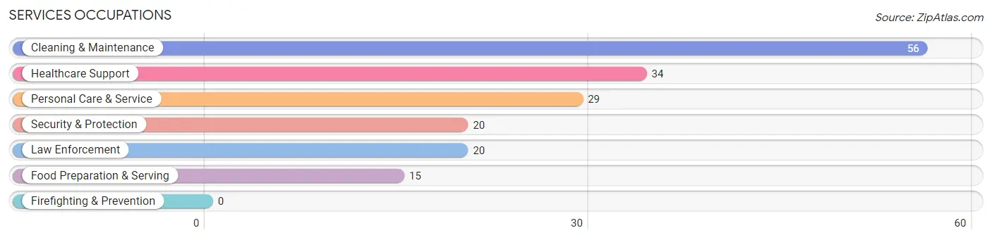 Services Occupations in Stanley