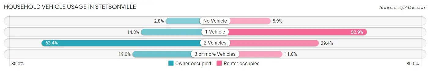 Household Vehicle Usage in Stetsonville