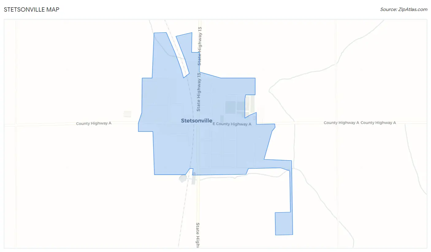 Stetsonville Map