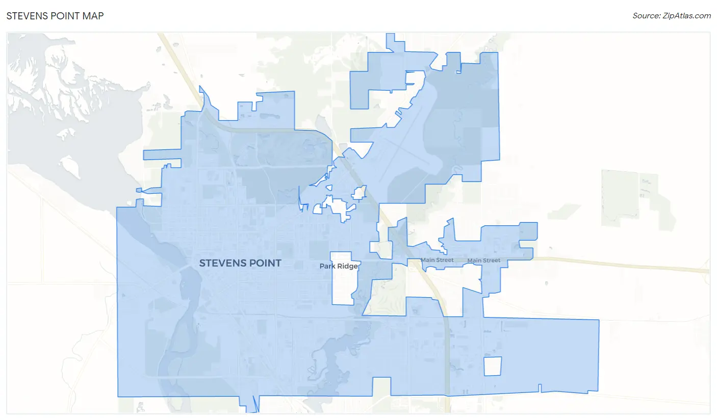 Stevens Point Map
