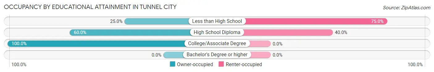 Occupancy by Educational Attainment in Tunnel City