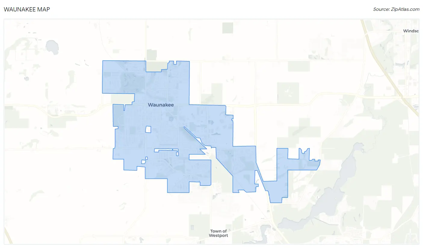 Waunakee Map