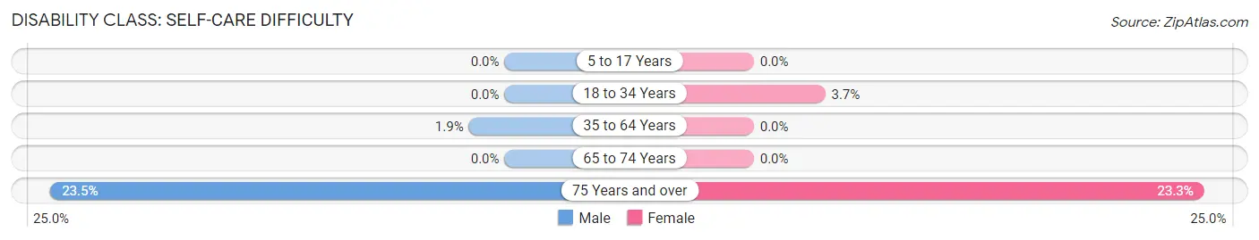 Disability in Webster: <span>Self-Care Difficulty</span>