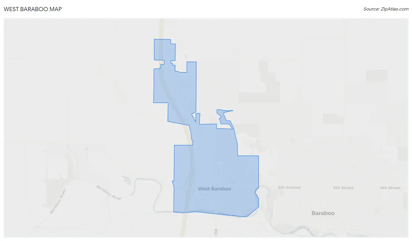 West Baraboo Map