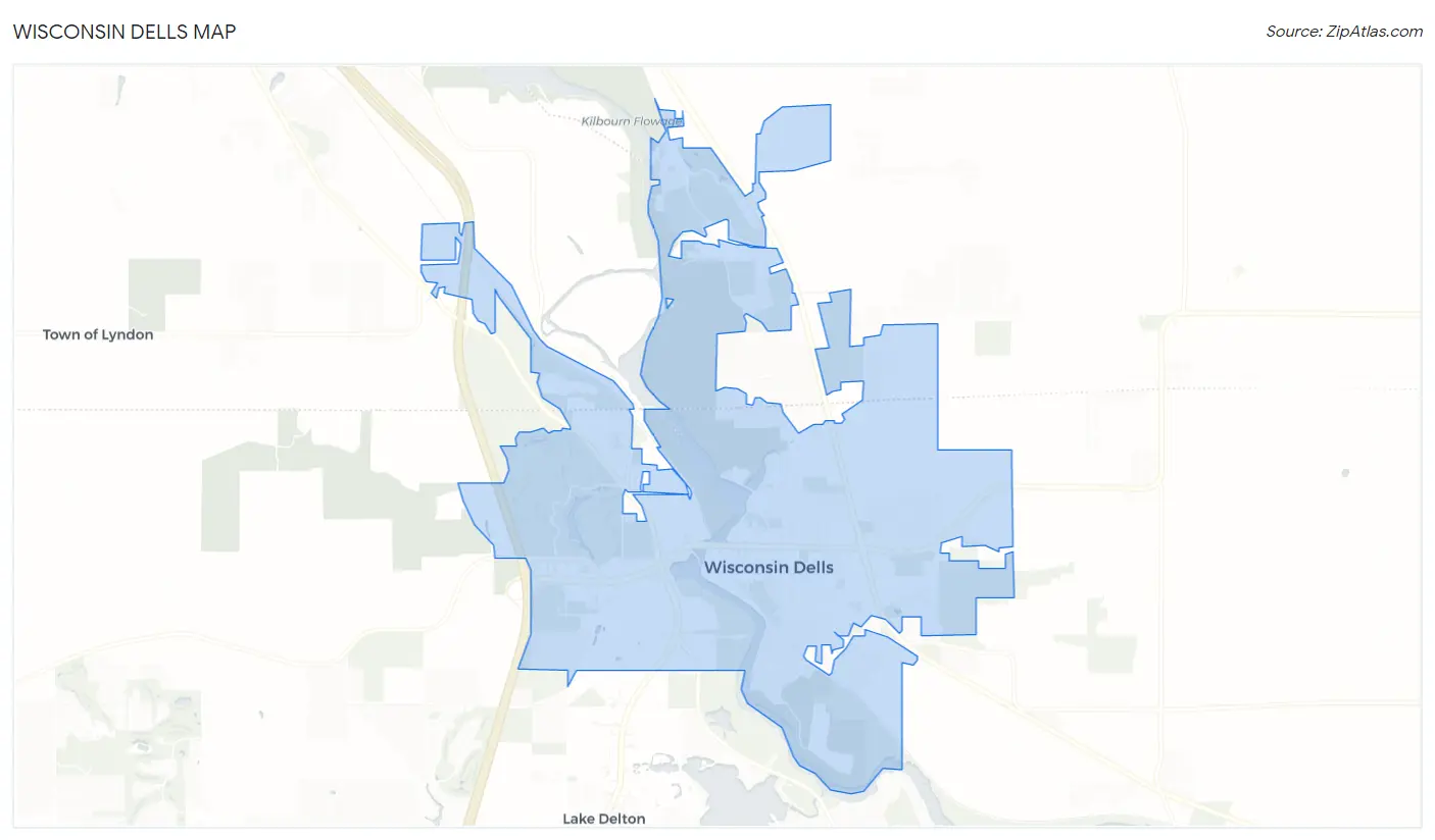 Wisconsin Dells Map