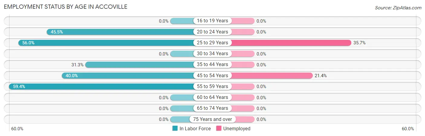 Employment Status by Age in Accoville