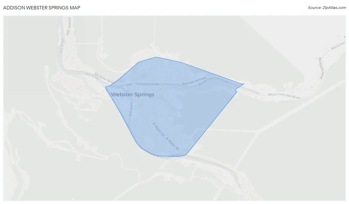 Addison Webster Springs Map