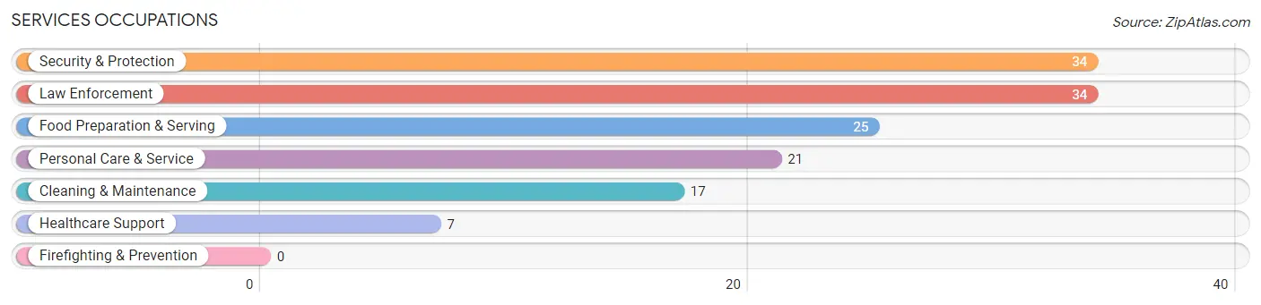 Services Occupations in Belle