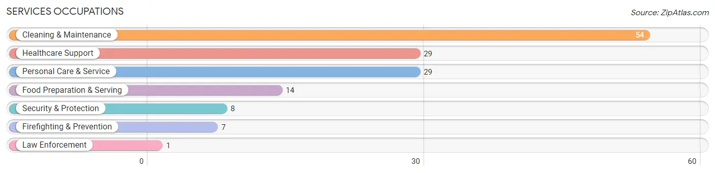 Services Occupations in Benwood