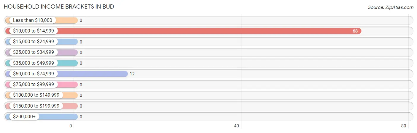 Household Income Brackets in Bud