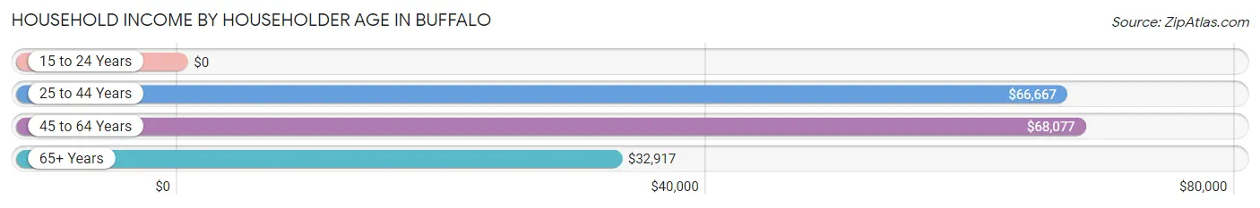 Household Income by Householder Age in Buffalo