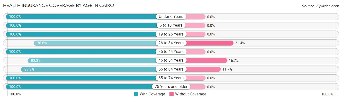 Health Insurance Coverage by Age in Cairo